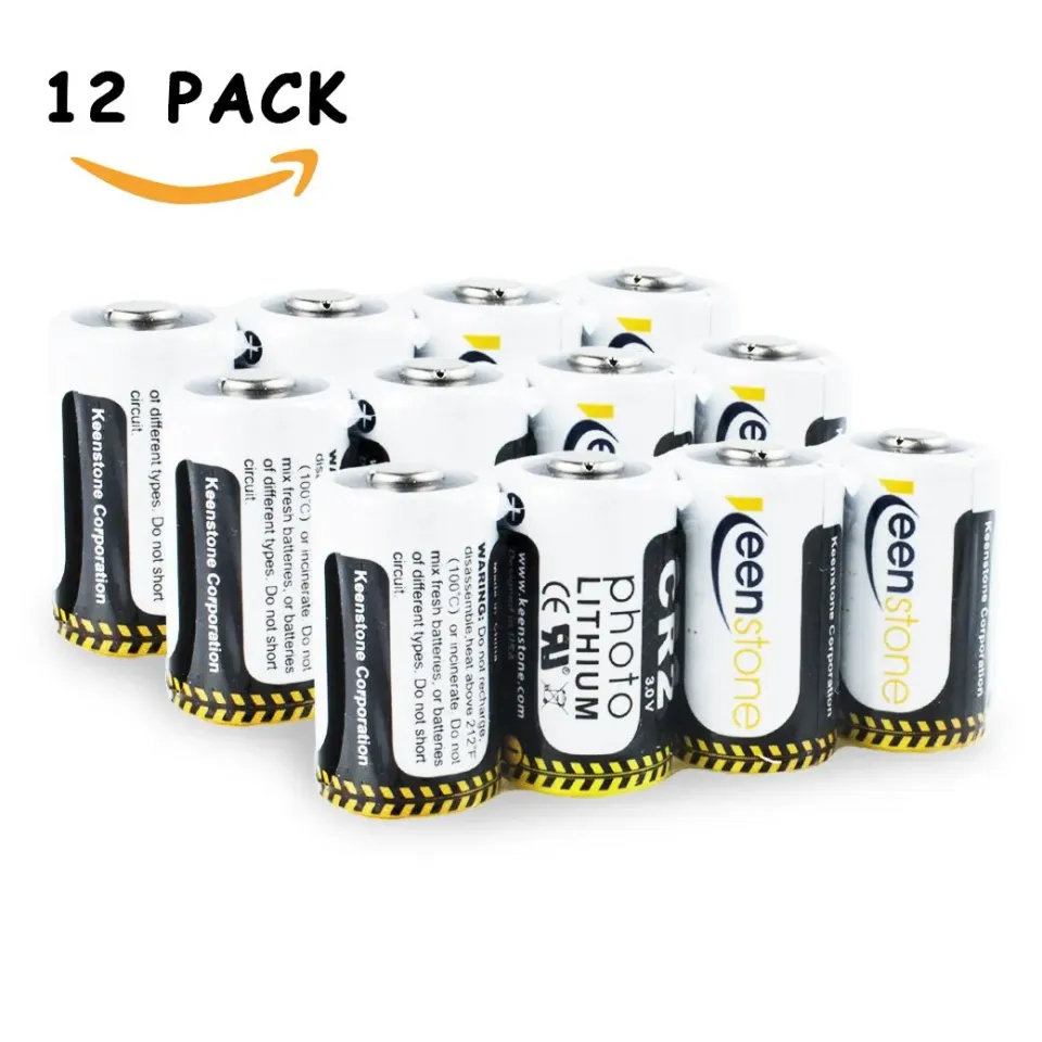 Keenstone CR2 piles lithium 3 V lot de 12 850 mAh faible autodécharge