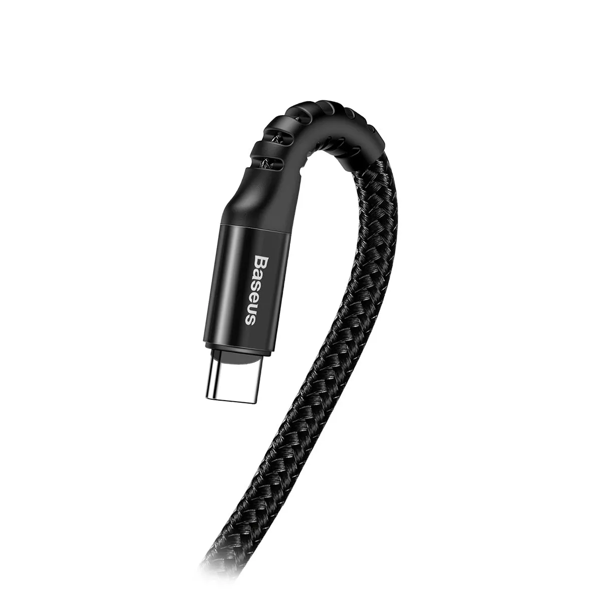 Baseus Fish Eye câble USB-C à ressort 2 A 1 m noir