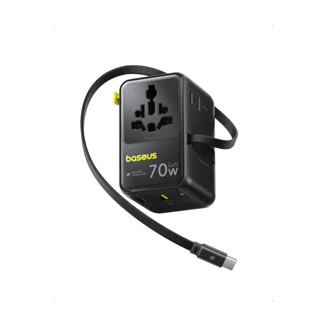 Baseus EnerCore CG11 adaptateur voyage universel 70W 2 prises 2 USB-A 2 USB-C