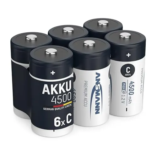 ANSMANN maxE HR14 pile rechargeable C 4500 mAh lot de 4 NiMH