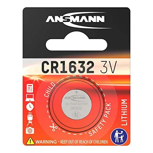 ANSMANN CR1632 pile bouton lithium 3 V 1 pièce longue conservation