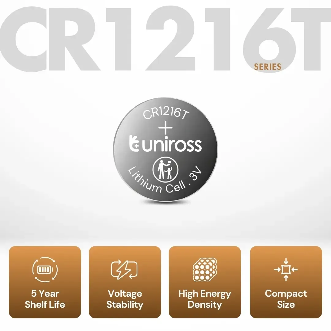 Uniross CR1216T HT pile bouton lithium 3V haute température