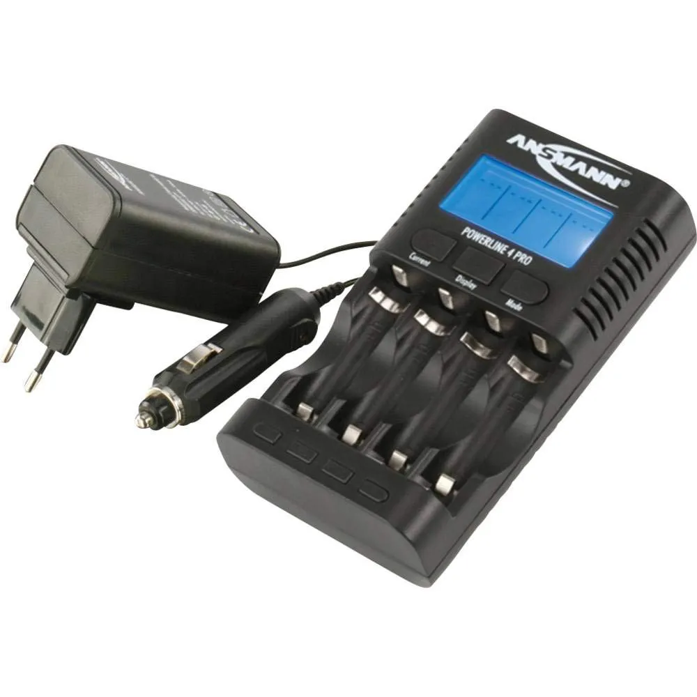 ANSMANN Powerline 4 Pro chargeur accus AA AAA 1 à 4