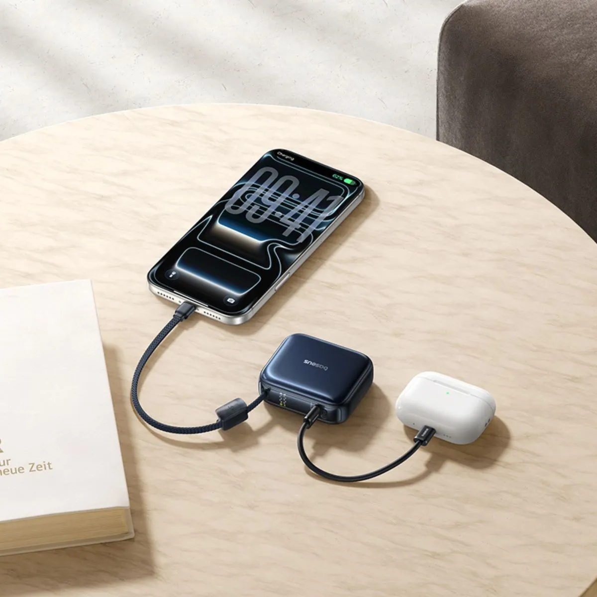 Baseus PicoGo AC22 batterie externe 10 000 mAh 45 W câble intégré