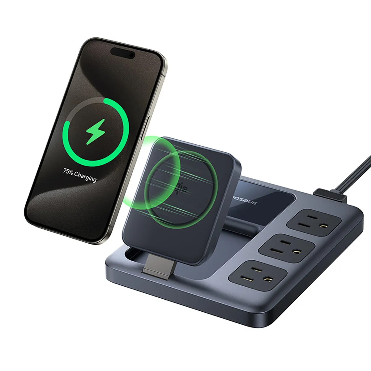 Baseus Nomos 8-en-1 Station de charge Qi2 67W sans fil