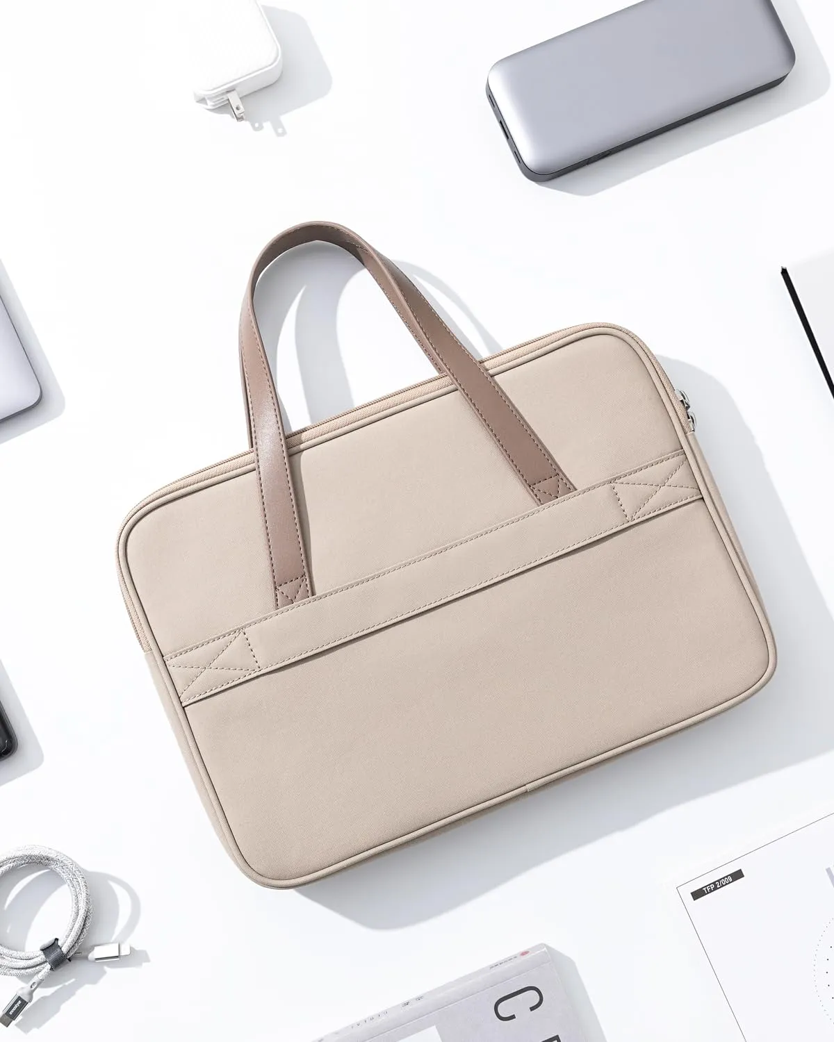 Innostyle OmniProtect Pro sacoche ordinateur 14 pouces beige imperméable