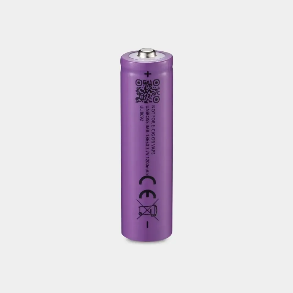 Uniross IMR18650-1200 pile rechargeable 3,7V 1200 mAh