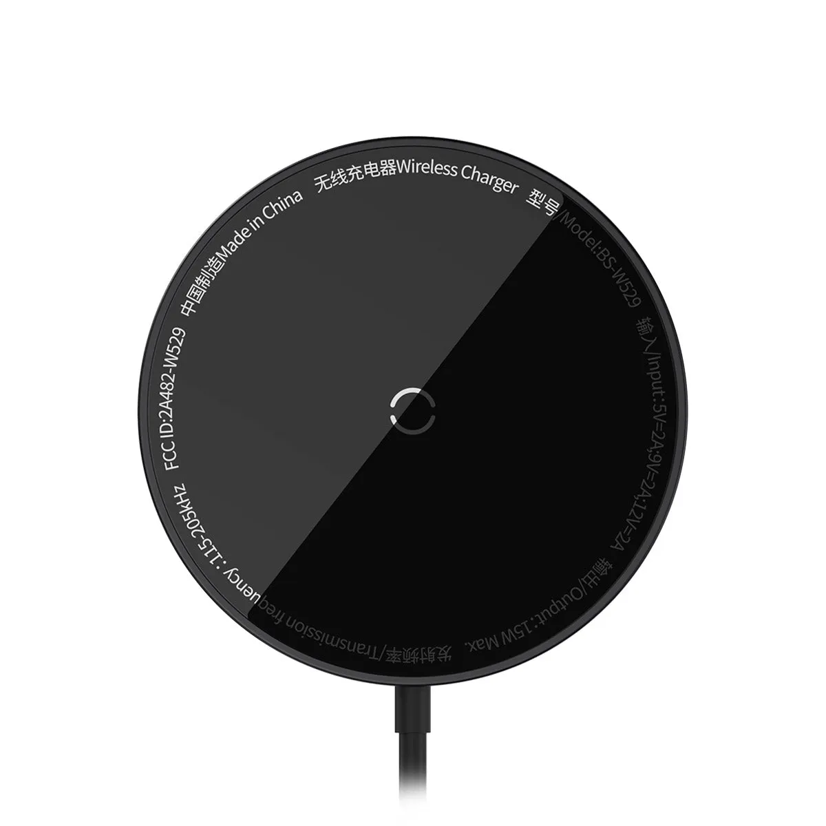 Baseus Simple Mini3 chargeur sans fil magnétique 15 W noir