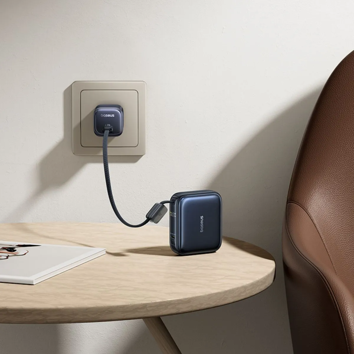 Baseus PicoGo AC22 batterie externe 10 000 mAh 45 W câble intégré