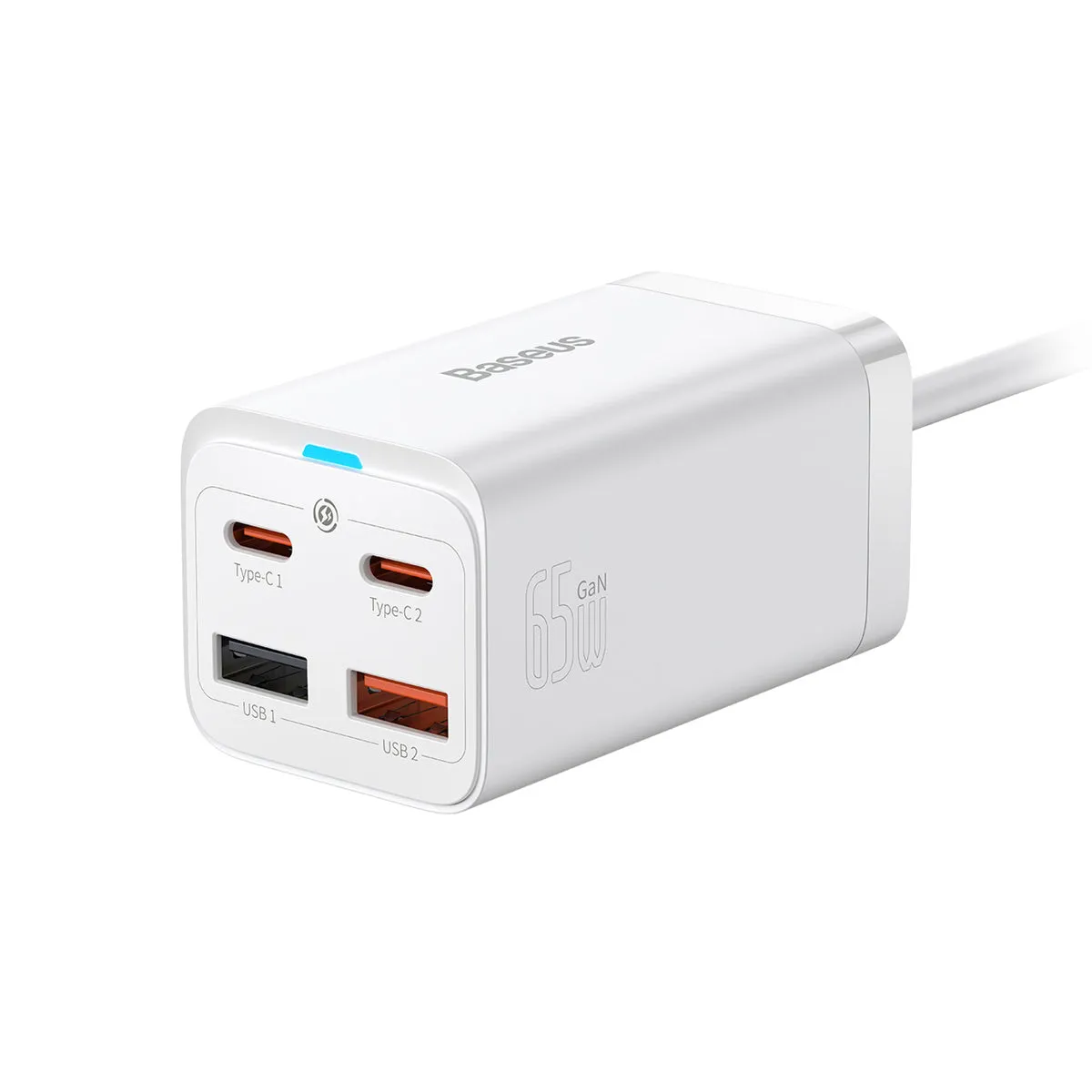Baseus GaN3 Pro chargeur bureau 4 ports 65W avec câble