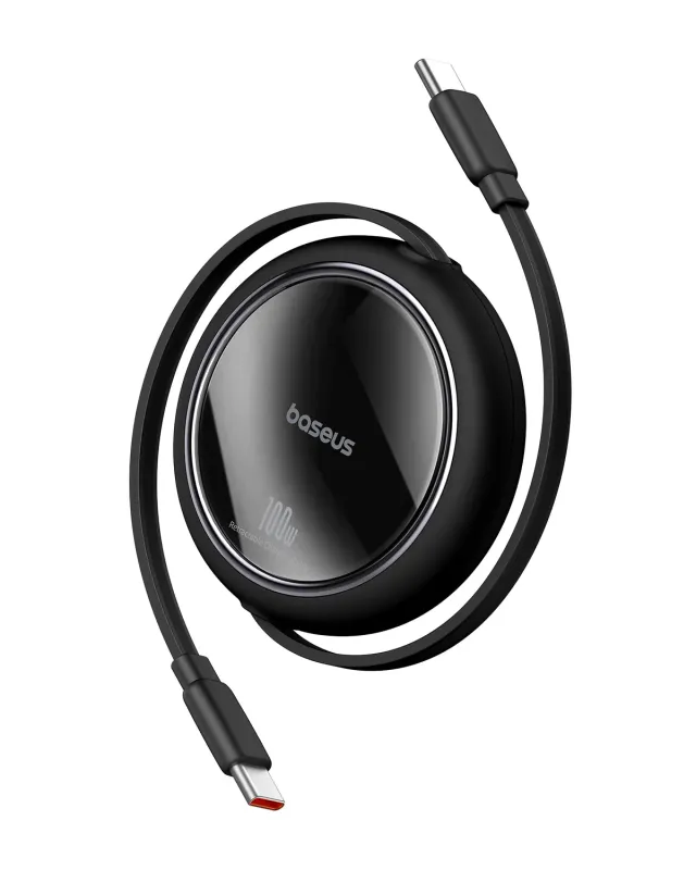 Baseus câble USB-C 100 W rétractable blanc 4 longueurs