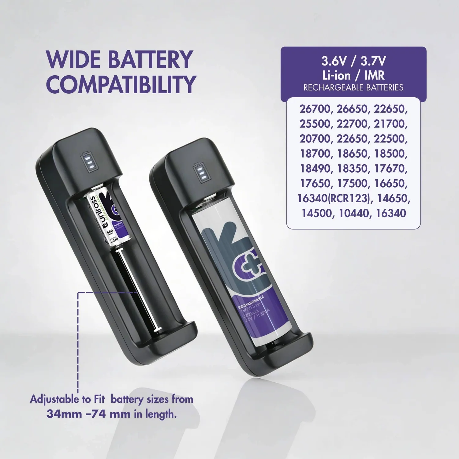 Uniross NeO1 UCX750 chargeur Li-ion USB-C 1 emplacement