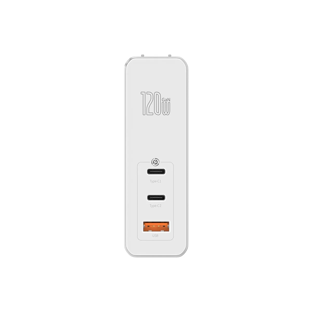 Baseus GaN2 Pro chargeur rapide 3 ports USB-C 120 W blanc