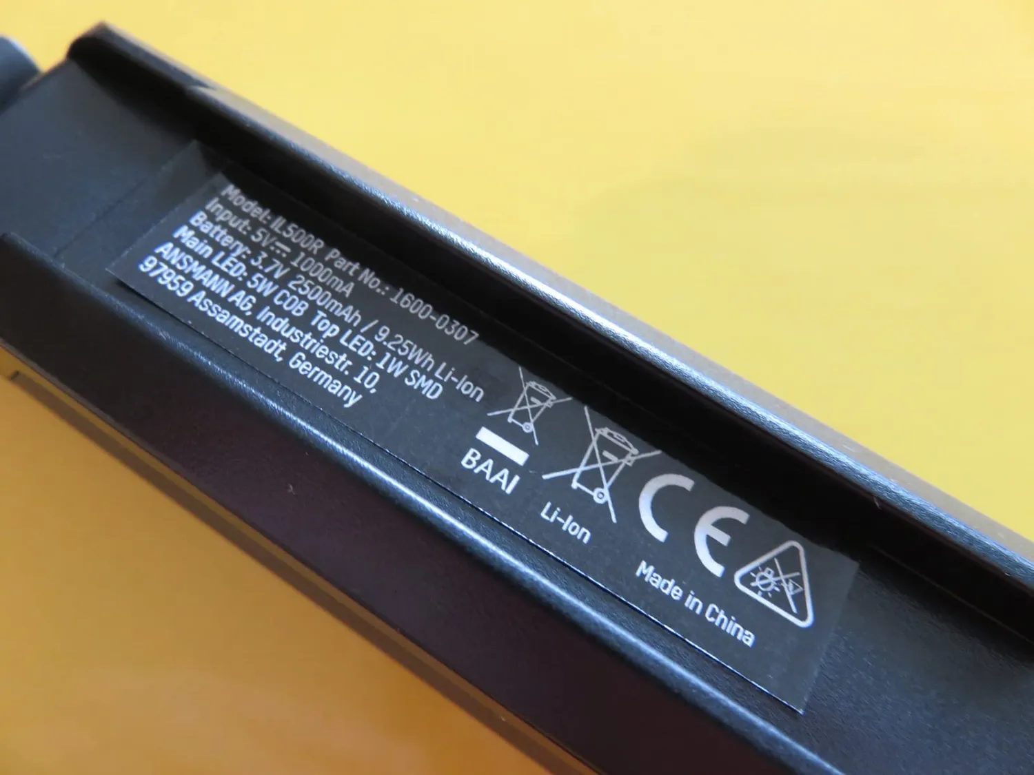 ANSMANN IL500R lampe d’inspection 500 lm rechargeable