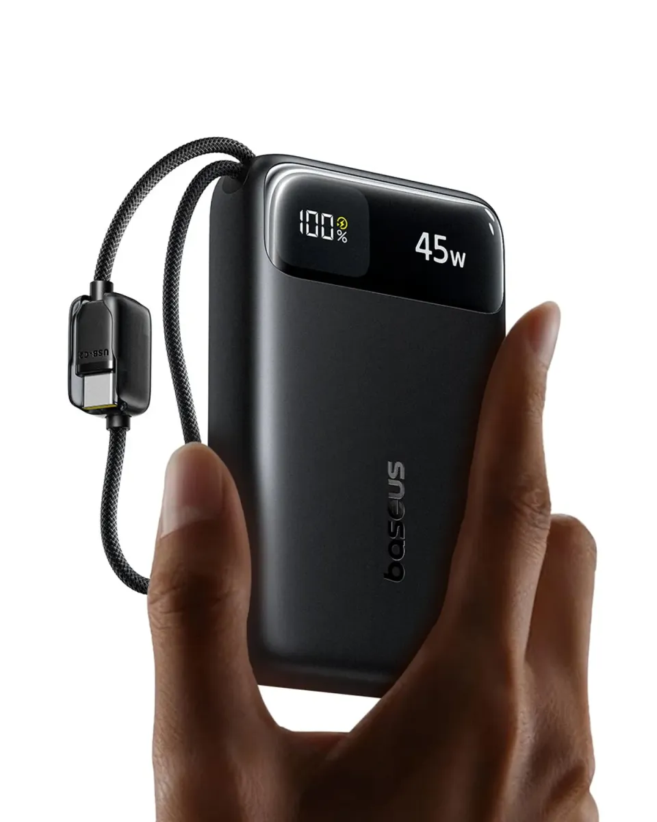 Baseus FC11 Powerbank batterie externe 20 000 mAh noire 45 W