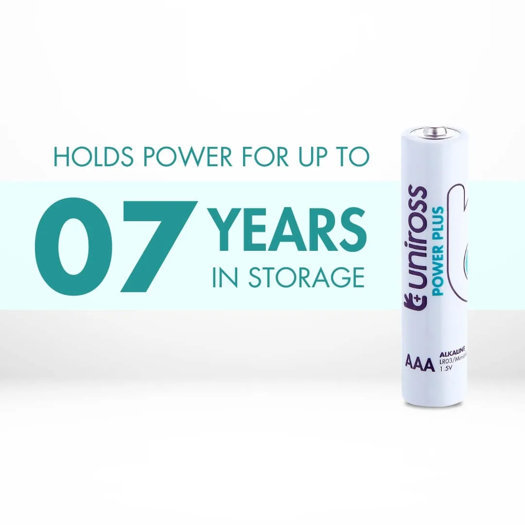 Uniross Power Plus AAA piles alcalines 1,5V lot de 4