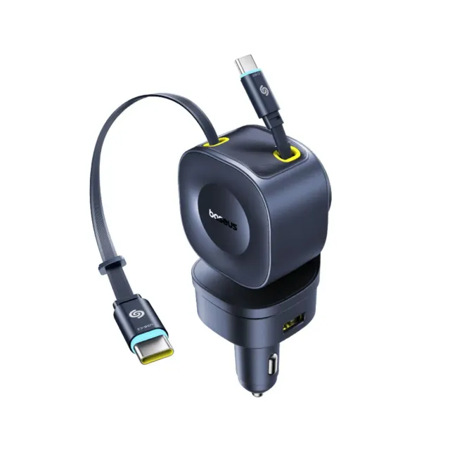 Baseus PrimeTrip VR2 Max chargeur voiture 240 W câble rétractable