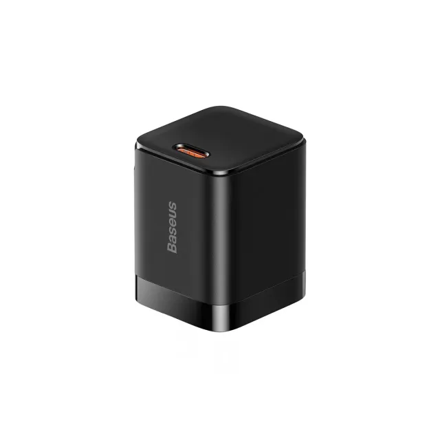 Baseus GaN3 chargeur USB-C 30 W noir pliable