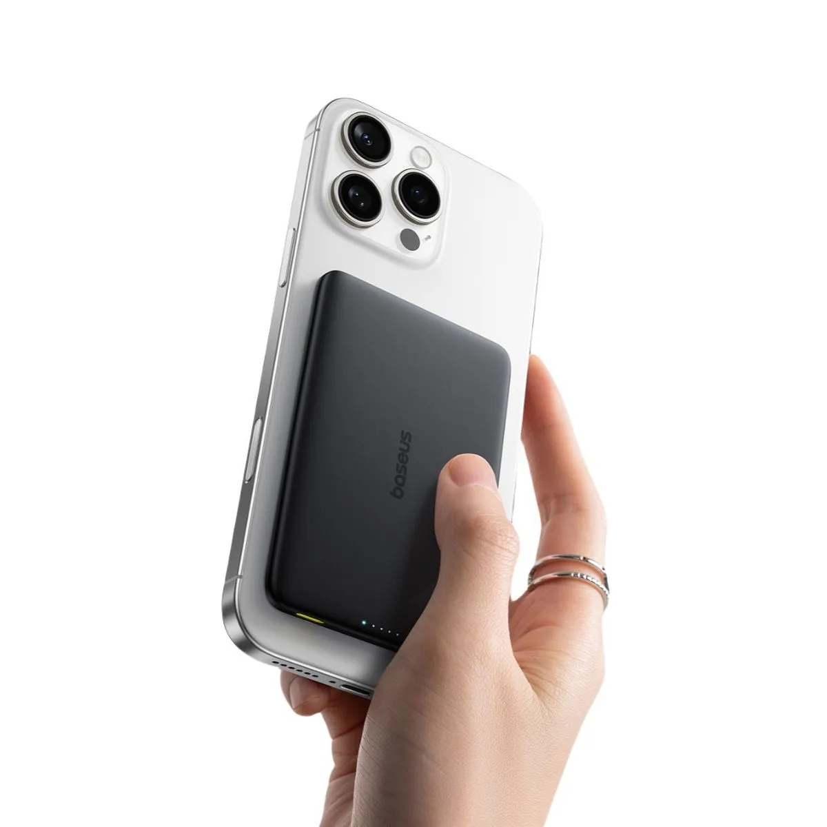Baseus PicoGo batterie externe magnétique 5000mAh gris