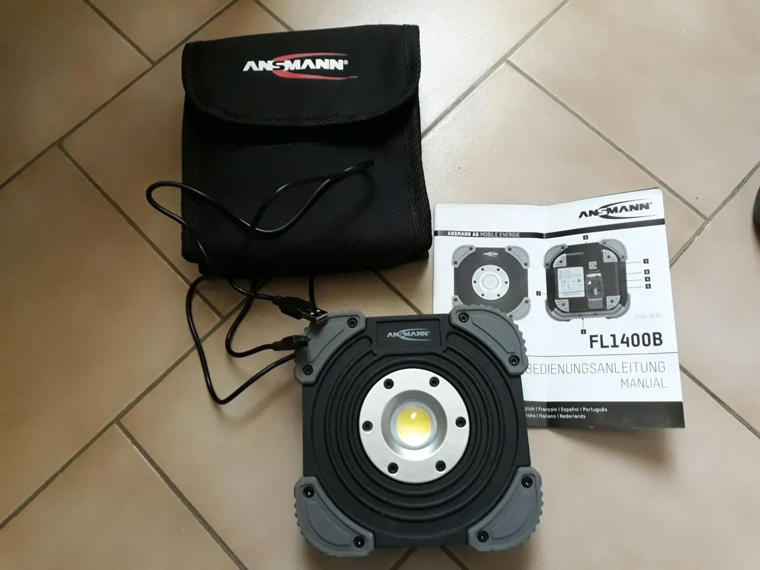 ANSMANN FL1400R projecteur de chantier rechargeable 1 pièce IP64