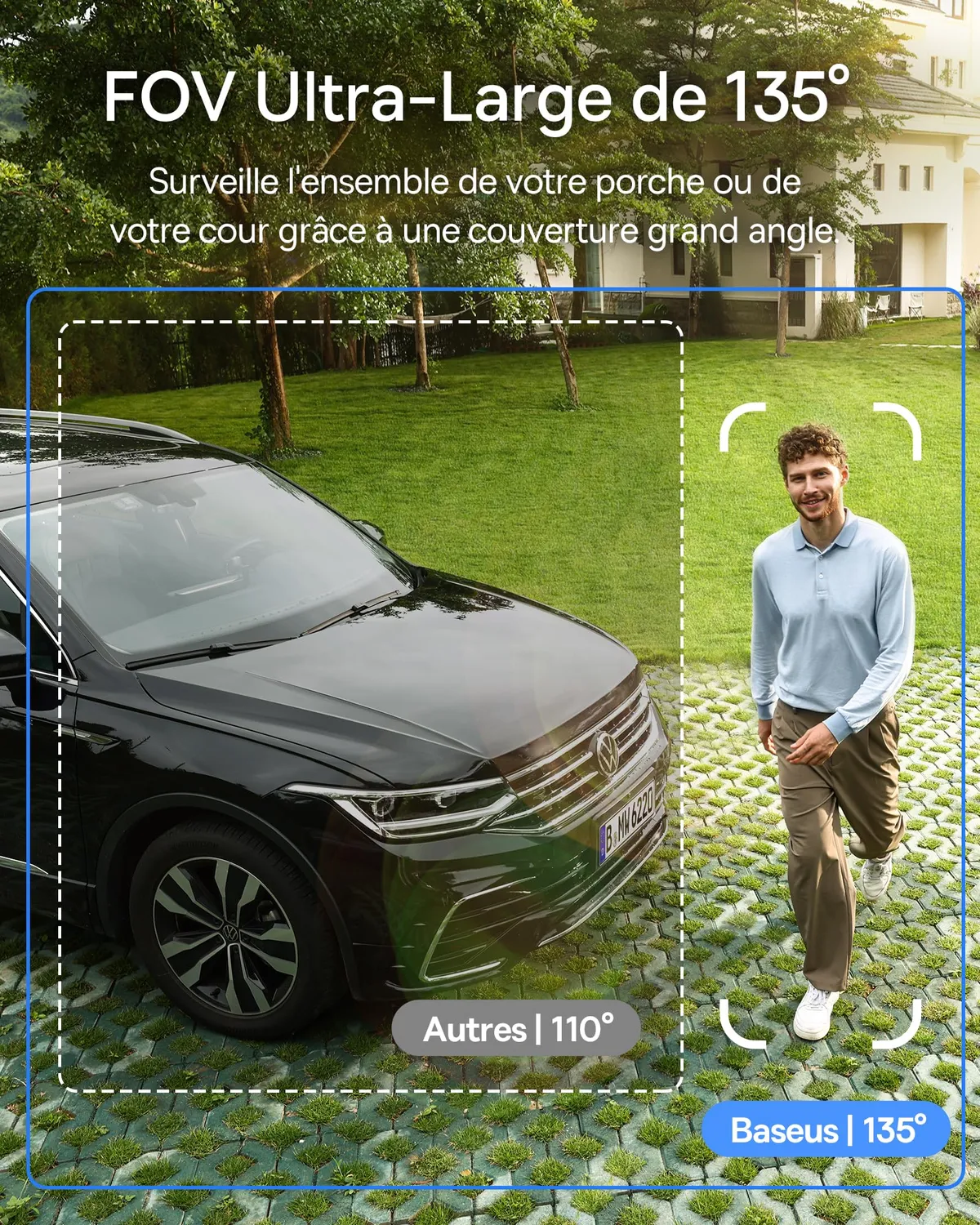 Baseus Security S1 Lite Solocam caméra solaire Wi-Fi 1 caméra 2K