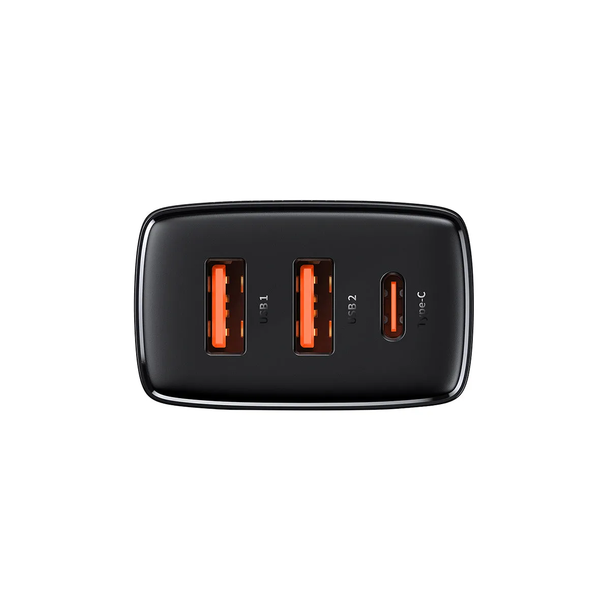 Baseus Compact Chargeur 3 ports 30W USB-C USB-A blanc