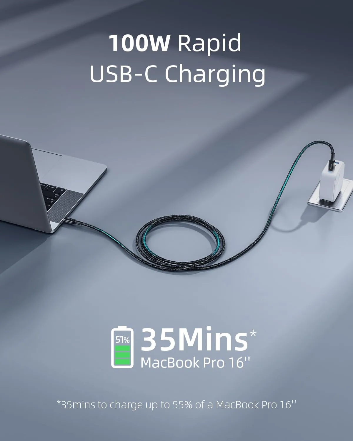 Innostyle PowerFlex Ultra câble USB-C 2 m 100 W Kevlar