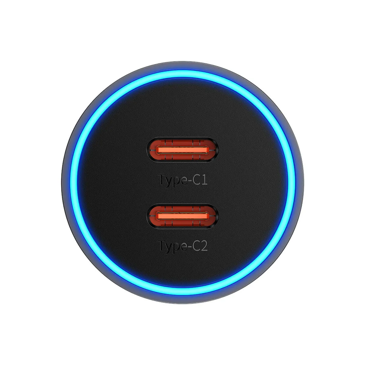 Baseus Chargeur Voiture Double USB-C 60W LED PD