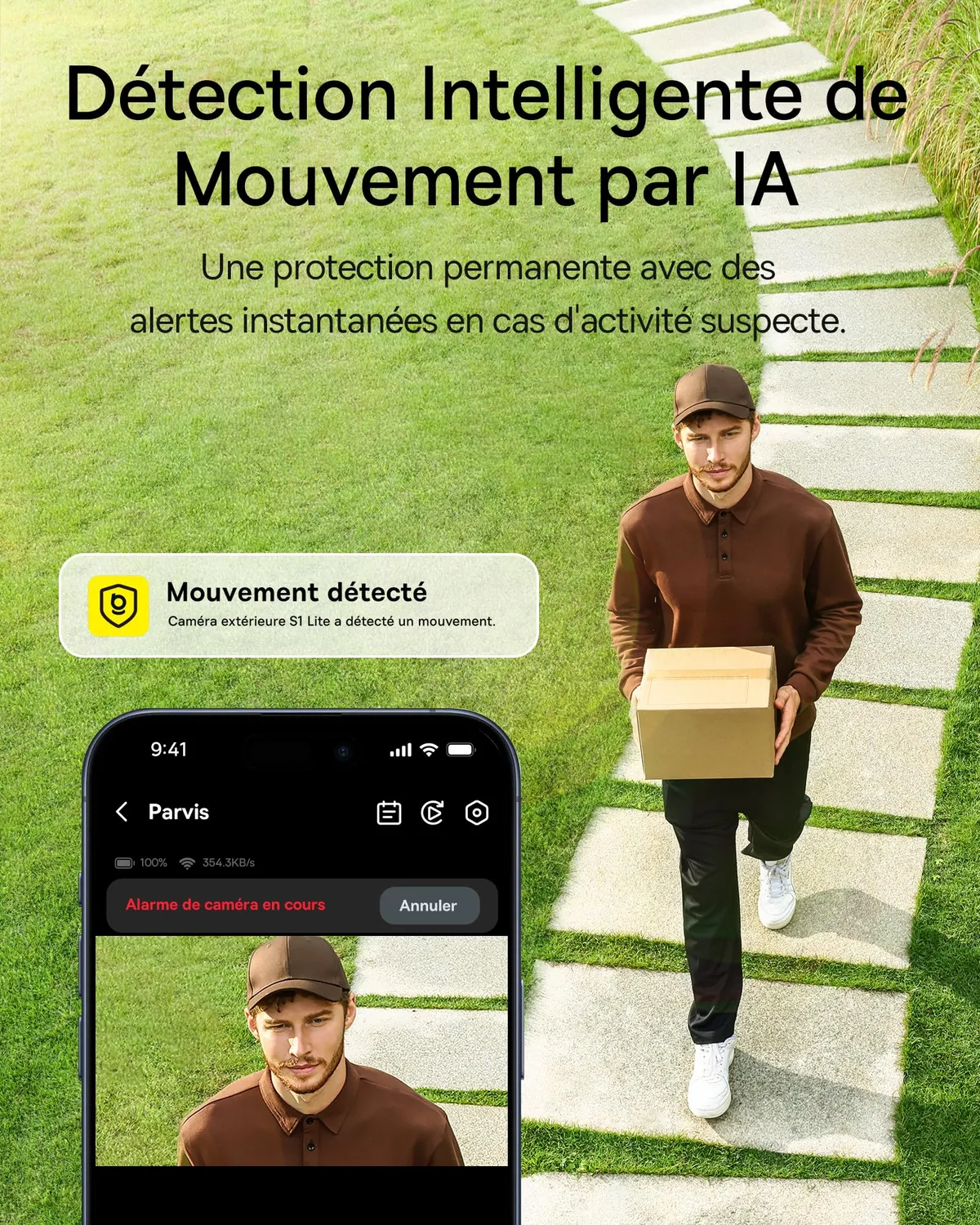 Baseus Security S1 Lite Solocam caméra solaire Wi-Fi 1 caméra 2K