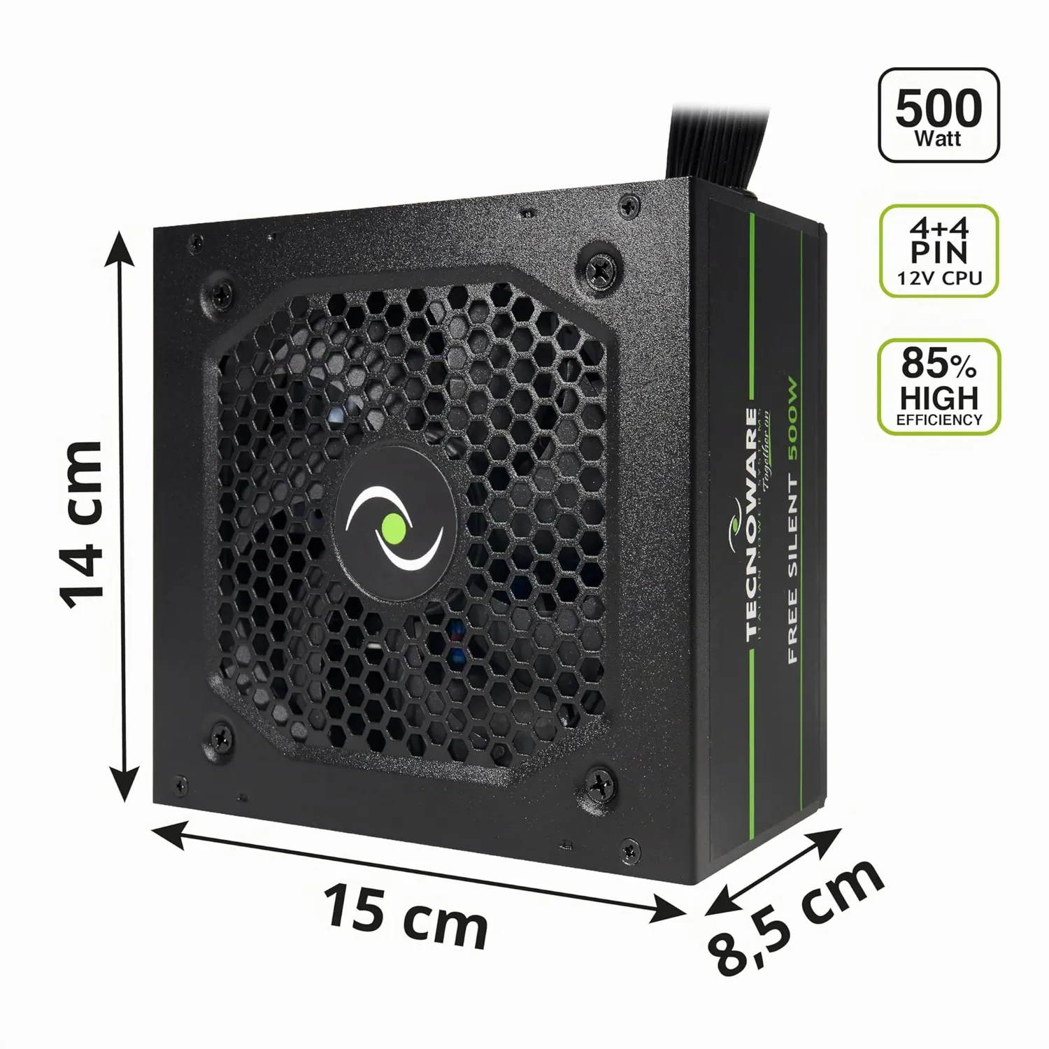 Tecnoware Free Silent 500 alimentation PC ATX 500 W PCI-E