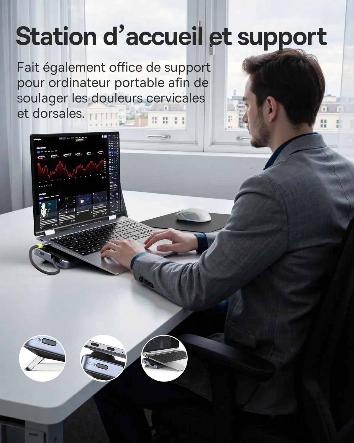 Baseus station d’accueil 12 en 1 USB-C triple écran 4K PD 100 W
