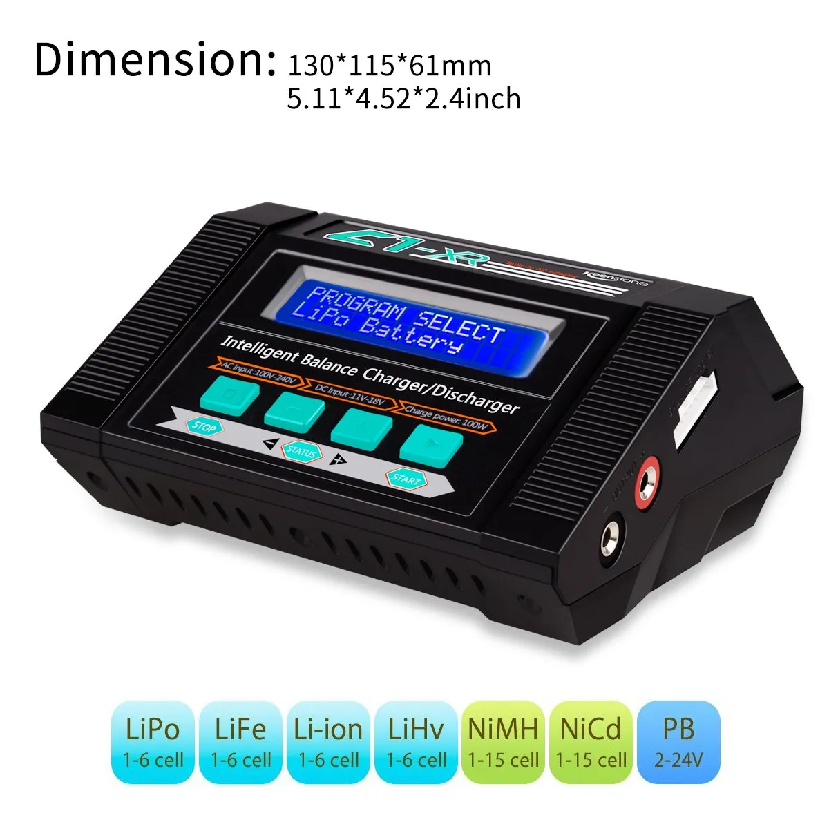 Keenstone chargeur LiPo 100 W 10 A avec déchargeur et connecteurs