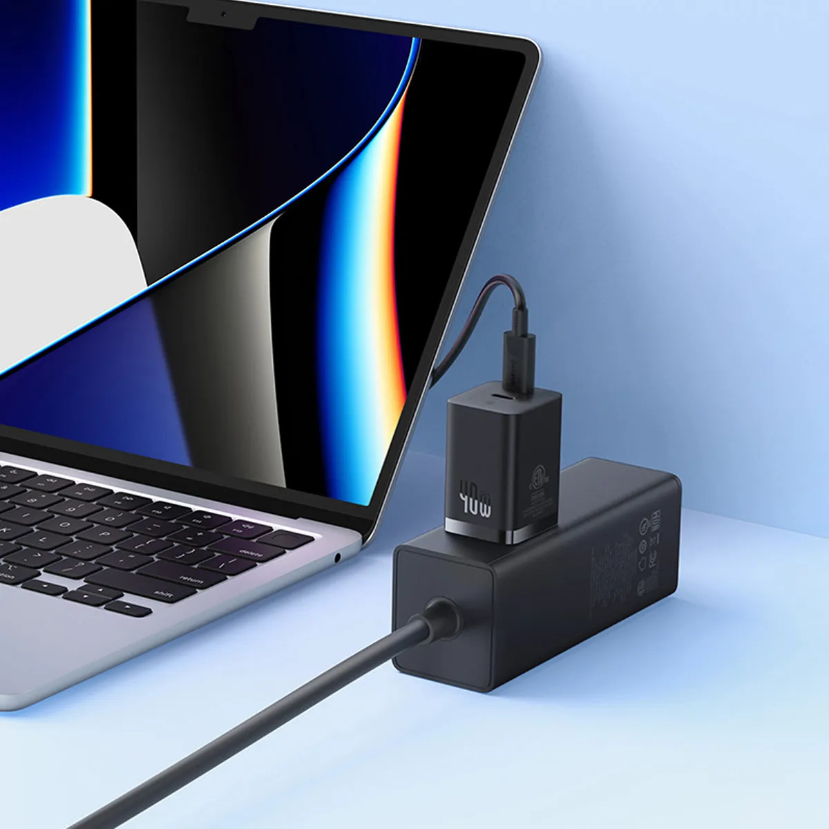 Baseus GaN5 Pro Dual USB-C Fast Charger 40W chargeur mural double USB-C