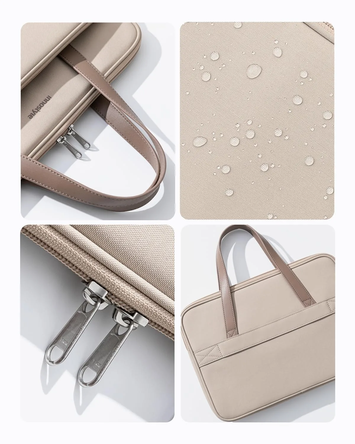 Innostyle OmniProtect Pro sacoche ordinateur 14 pouces beige imperméable