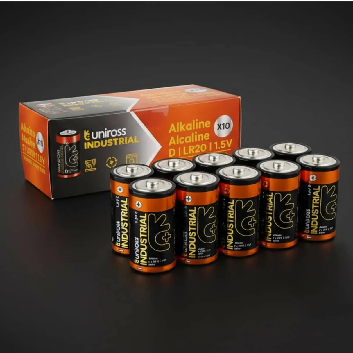 Uniross Industrial Pro Pile Alcaline LR20 D 1,5V pro