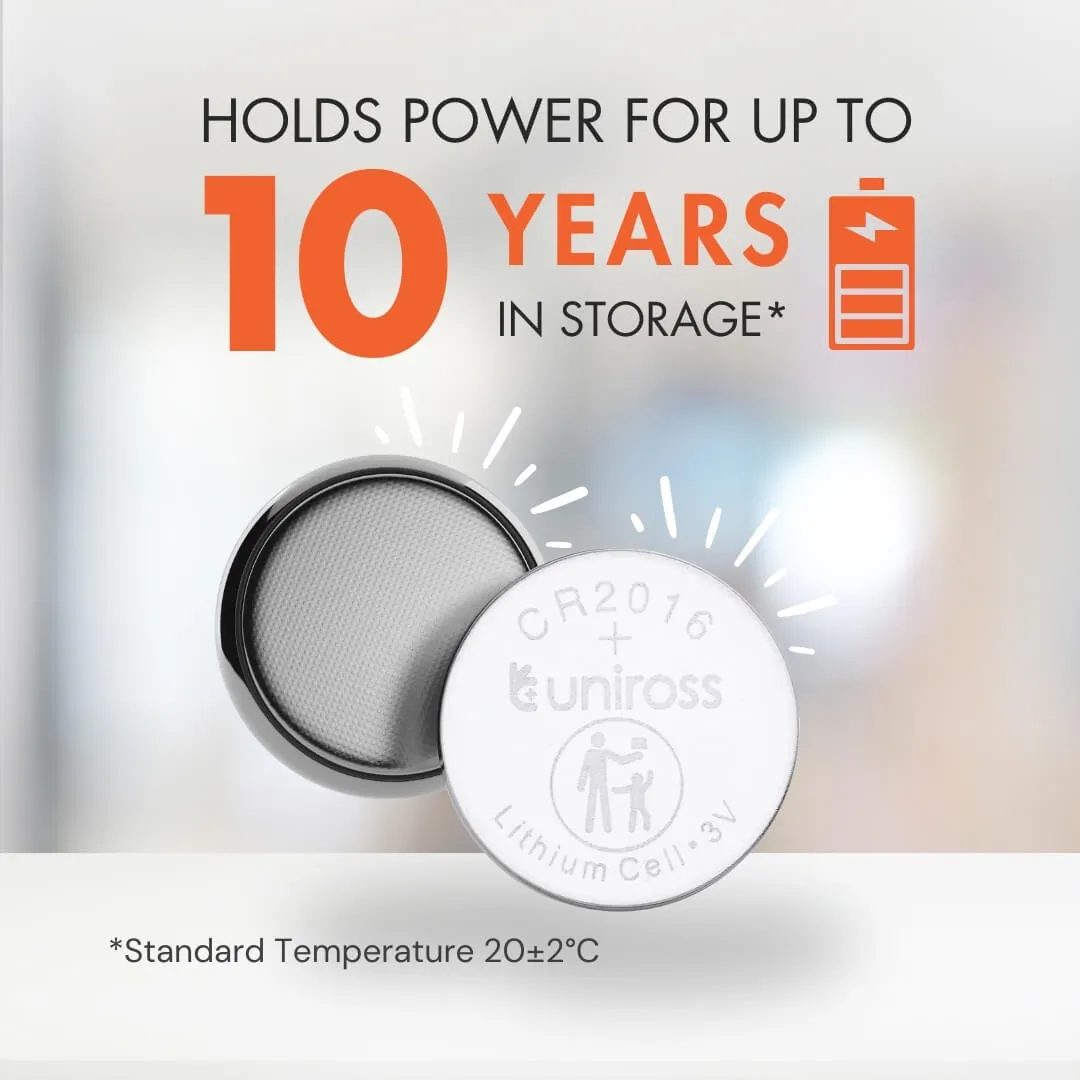Uniross CR2016HP pile bouton lithium 3 V 85 mAh x5