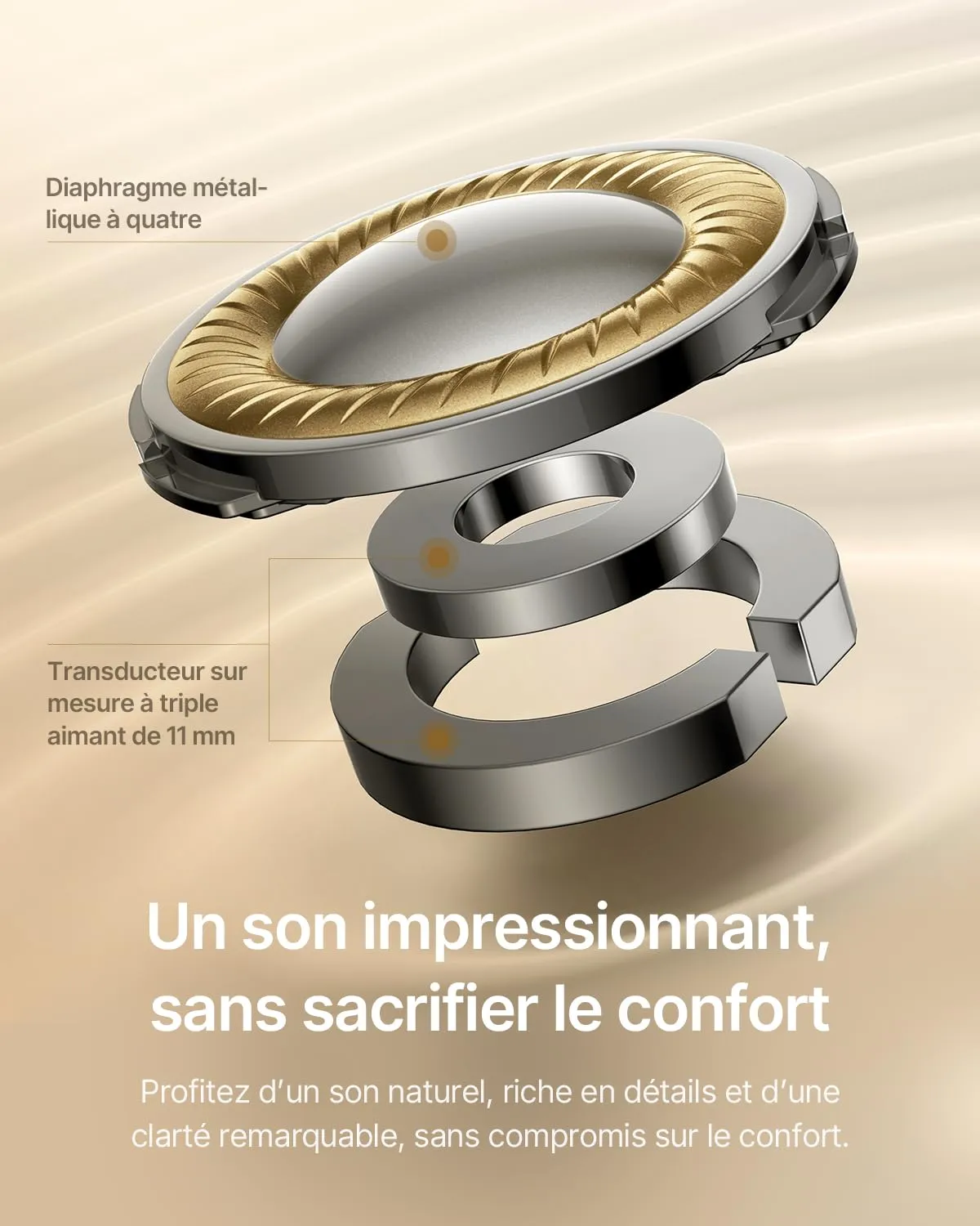 Baseus MC2 Écouteurs Clip-on Bluetooth Blanc 55H IP67