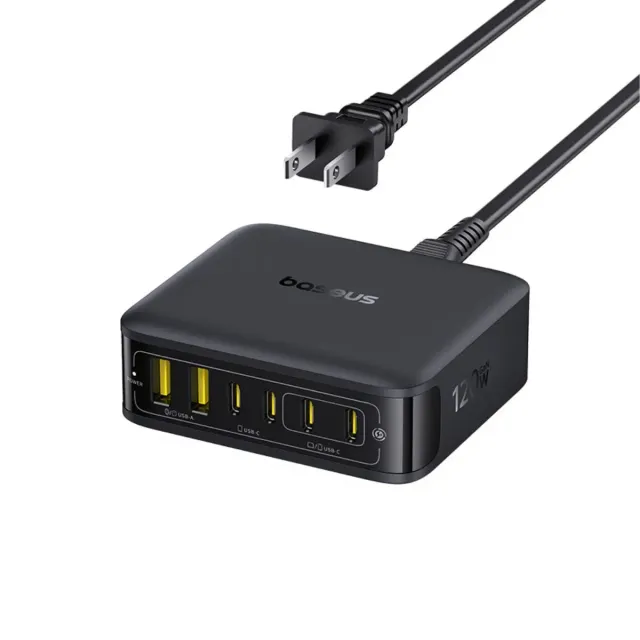 Baseus EnerFill FH21 station de charge 120 W noire 6 ports