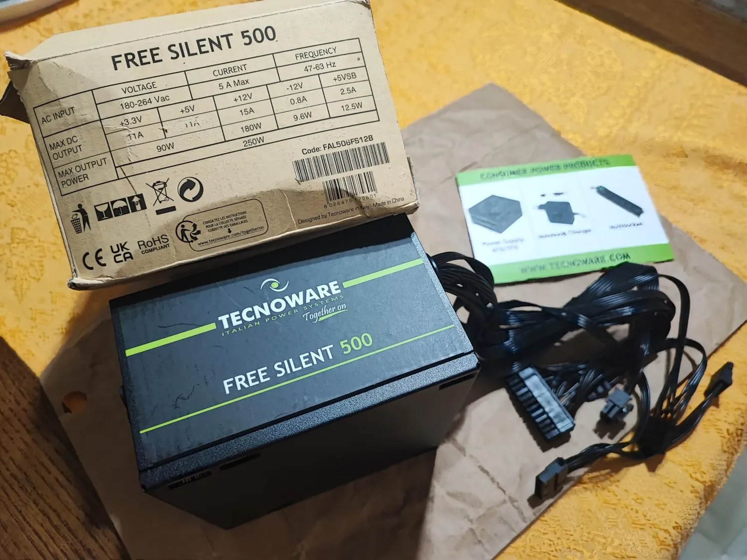 Tecnoware Free Silent 500 alimentation PC ATX 500 W PCI-E