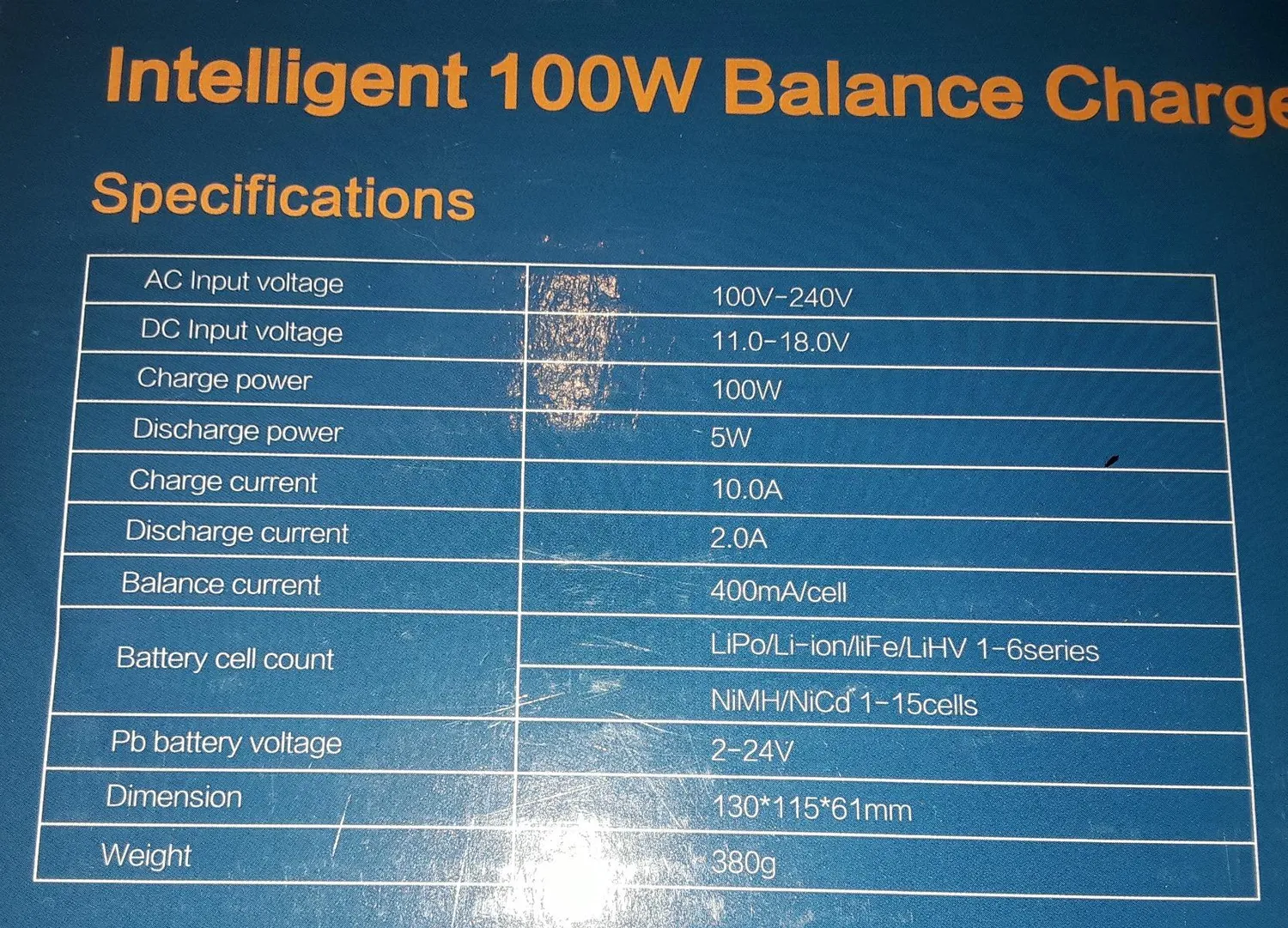 Keenstone chargeur LiPo 100 W 10 A avec déchargeur et connecteurs