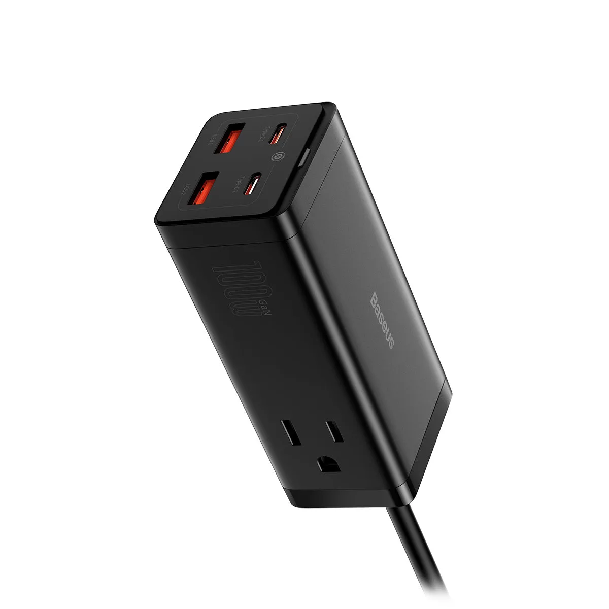 Baseus PowerCombo GaN3 Pro multiprise 6 ports 100 W pour bureau