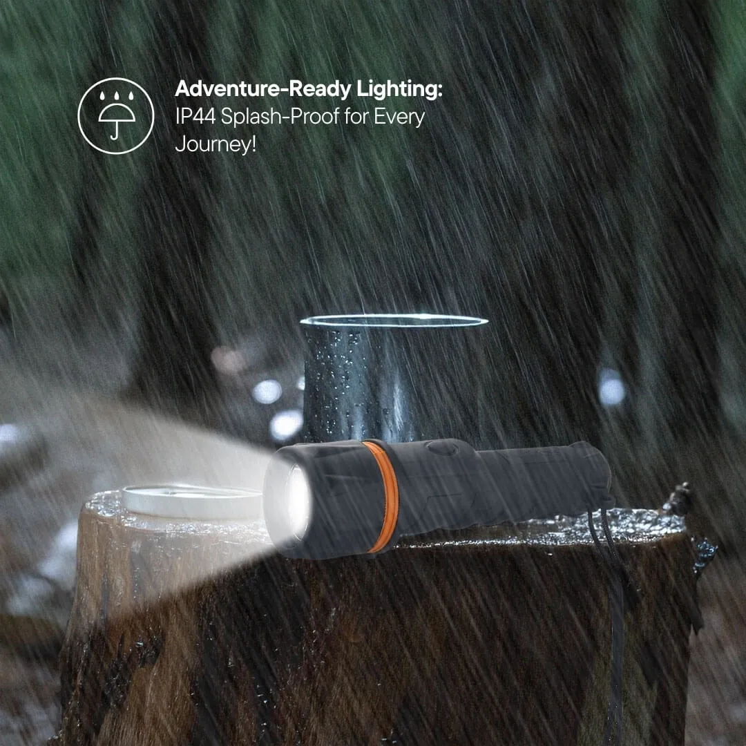 Uniross Heavy Duty Lampe Torche 15LM 2xD LED 30m