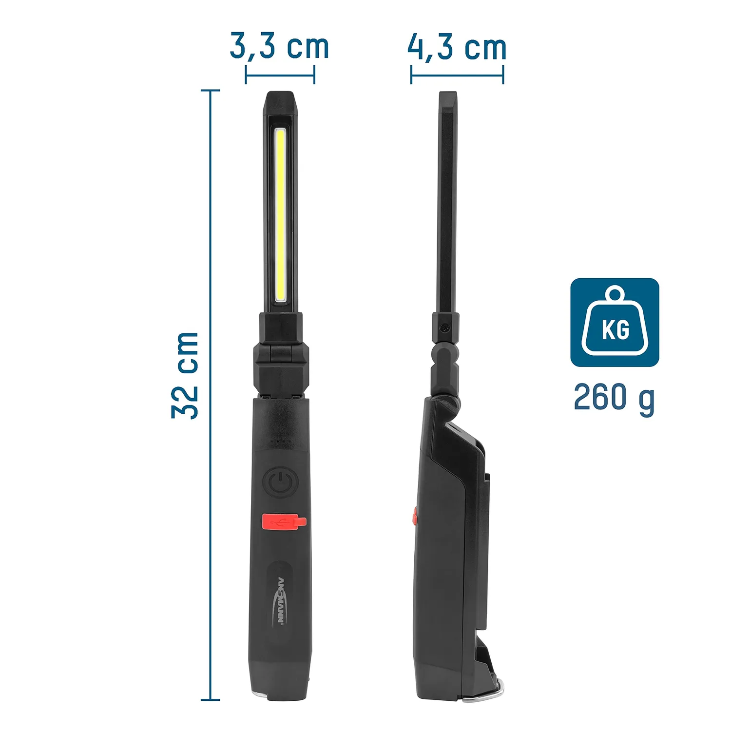 ANSMANN IL500R lampe d’inspection 500 lm rechargeable