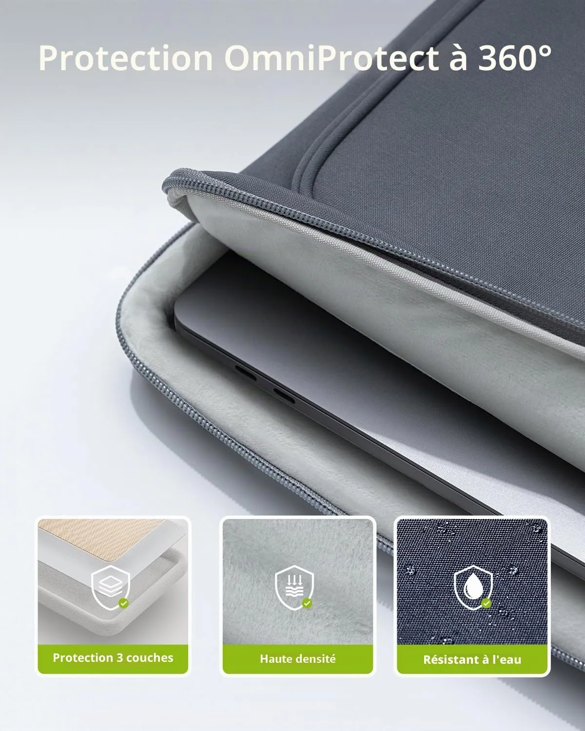 Innostyle OmniProtect sacoche ordinateur 16 pouces étanche