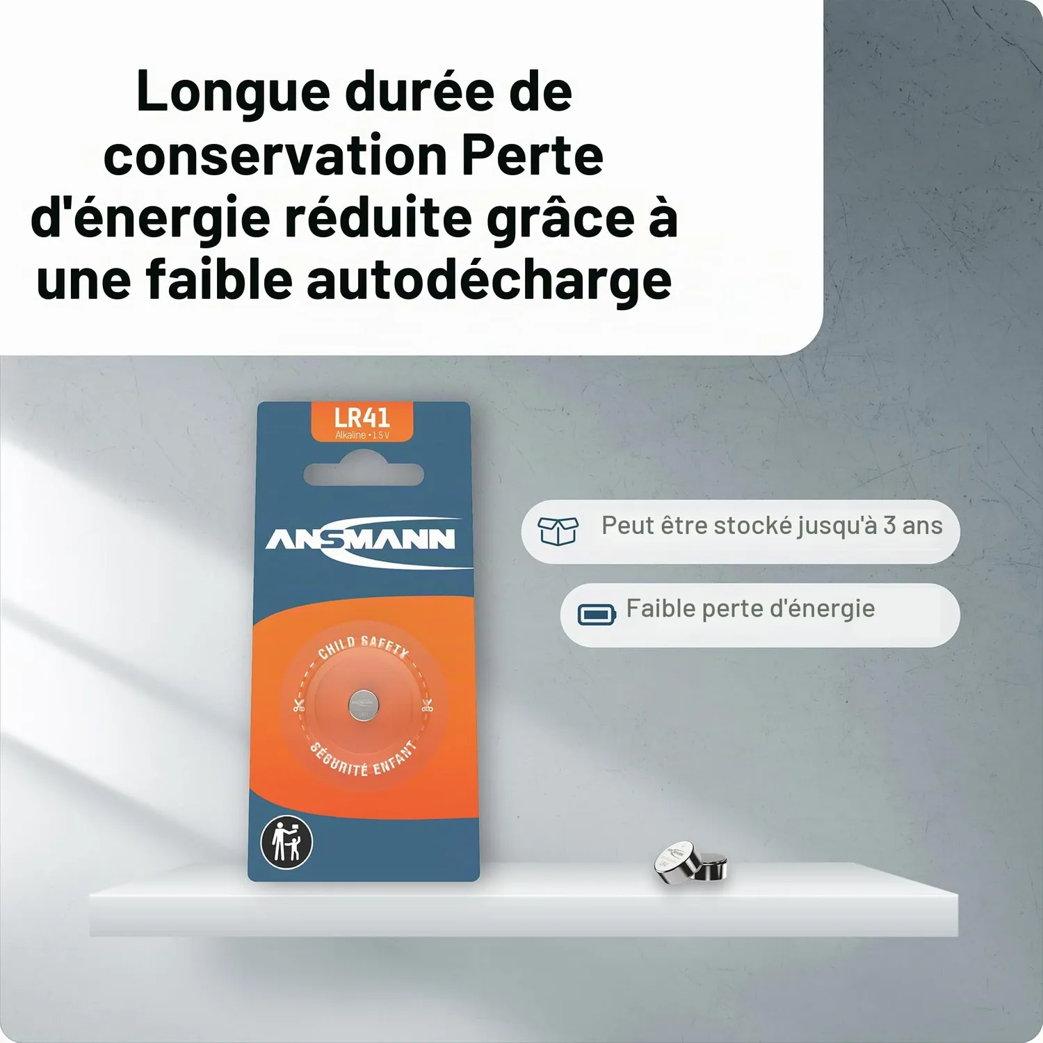 ANSMANN LR41 pile bouton alcaline 1,5 V 1 pièce