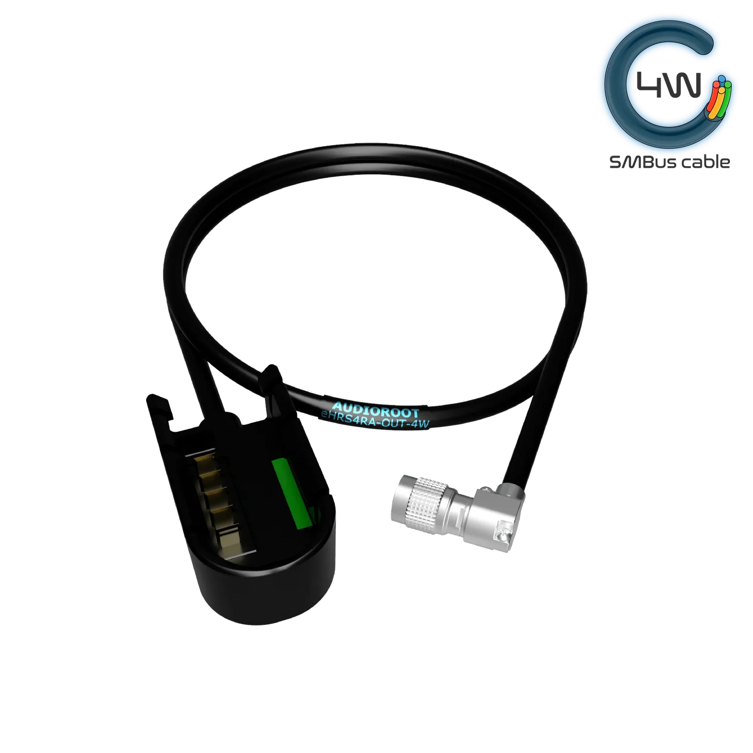 BSRF Audioroot câble sortie batterie HRS4 télémétrie 60 cm coudé