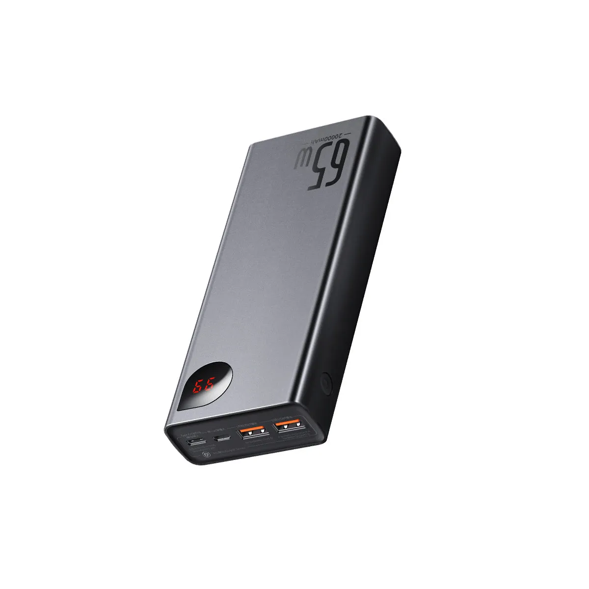 Baseus Adaman 65W 20000mAh batterie externe noire écran numérique
