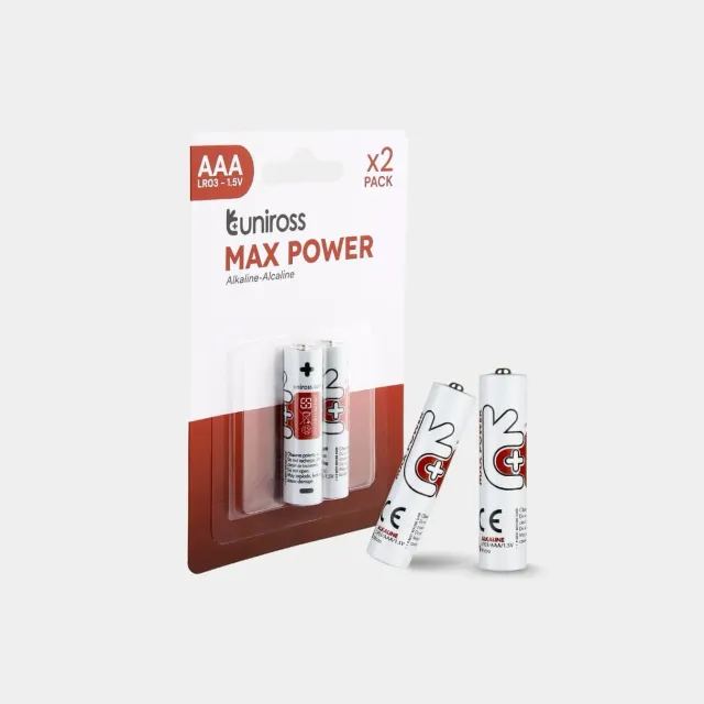 Uniross Max Power LR03 pile alcaline AAA blister 2