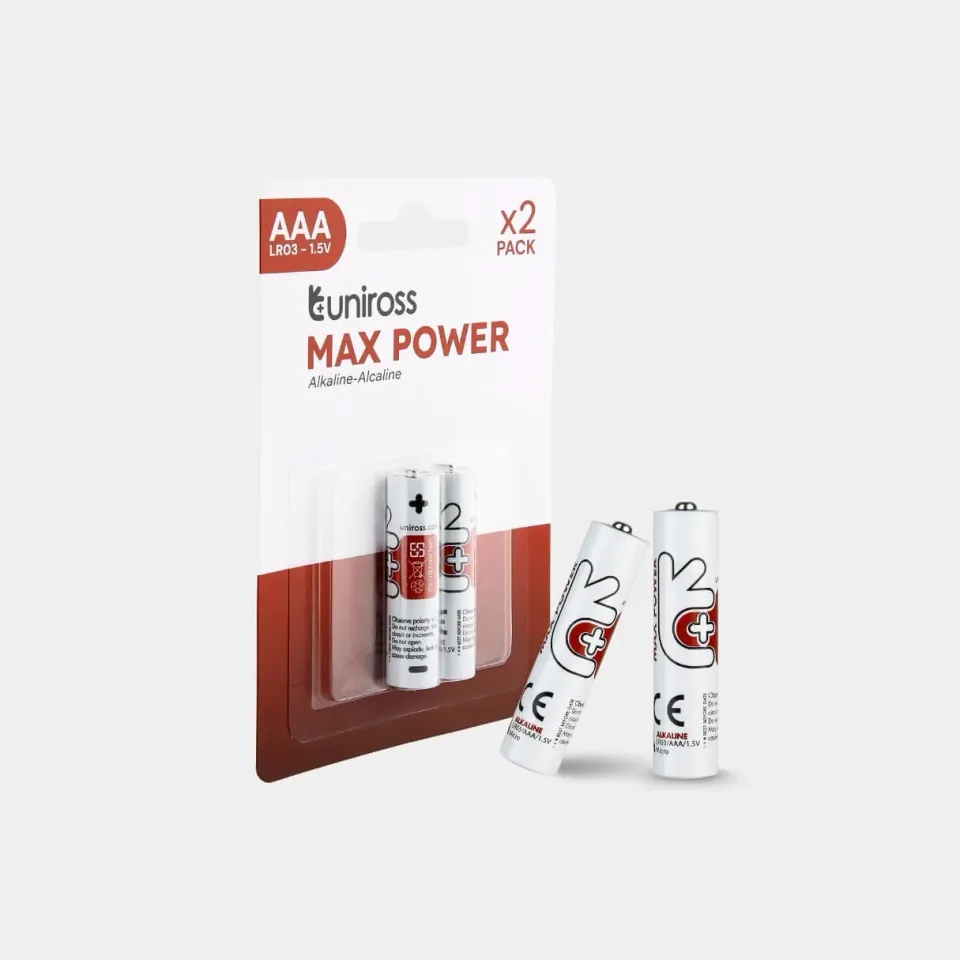 Uniross Max Power LR03 pile alcaline AAA blister 2
