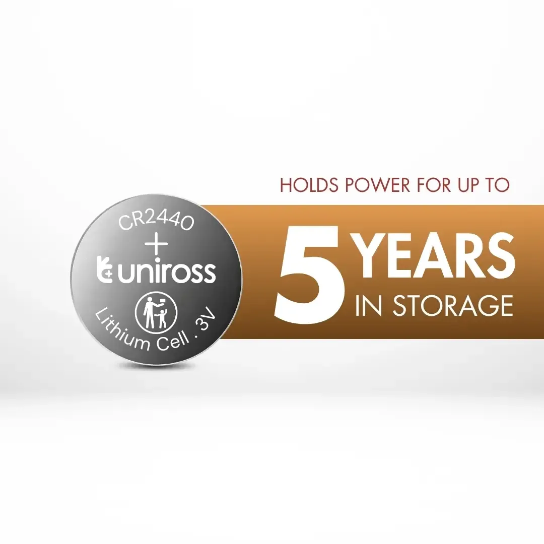Uniross CR2440 pile bouton lithium industrielle 3 V 480 mAh